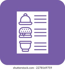 Menu vector icon. Can be used for printing, mobile and web applications.