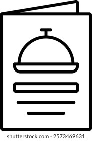Menu vector icon. Can be used for printing, mobile and web applications.