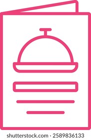 Menu vector icon. Can be used for printing, mobile and web applications.