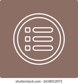 Menu vector icon. Can be used for printing, mobile and web applications.