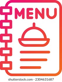 Ilustración de diseño de iconos vectores de menú