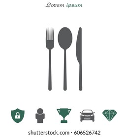 menu vector icon. vector illustration