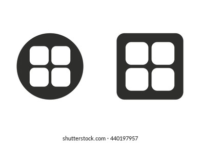 Menu vector icon. Illustration isolated on white background for graphic and web design.