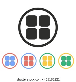 Menu vector icon. Illustration isolated on white background for graphic and web design.