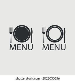 Menu vector icon illustration sign for web and design
