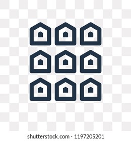 Menu vector icon isolated on transparent background, Menu transparency concept can be used web and mobile