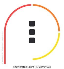 Menu Vector icon . Lorem Ipsum Illustration design