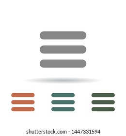Menu Vector icon . Lorem Ipsum Illustration design