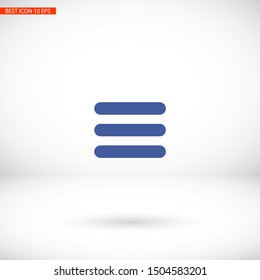 Menu Vector icon . Lorem Ipsum Illustration design