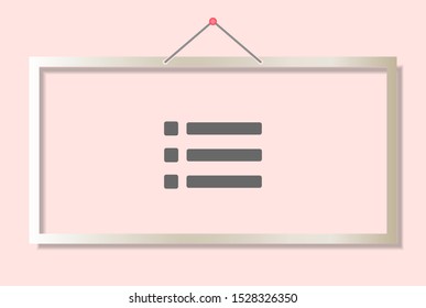 Menu Vector icon . Lorem Ipsum Illustration design