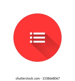 Menu Vector icon . Lorem Ipsum Illustration design