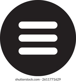 Menu Vector icon . Lorem Ipsum Illustration design