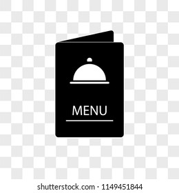 Menu Vector Icon On Transparent Background Stock Vector (Royalty Free ...