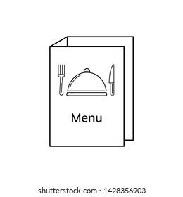 Menu vector icon on white background