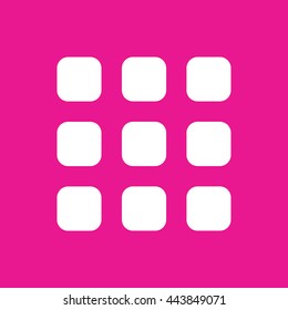 Menu vector icon. Pink background
