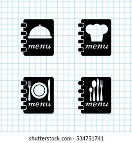 menu  - vector icon; set