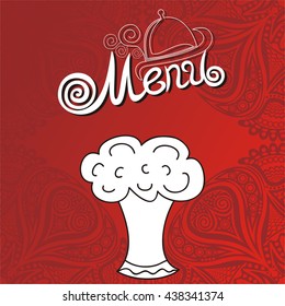 Menu. Vector illustration.