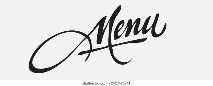 menu vector illustration for logo. stock image