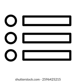 Menu Vector Line Icon Design