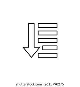Menu vector line icon icons design