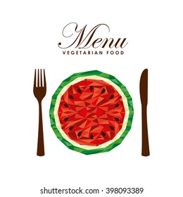 menu vegetarian food design 