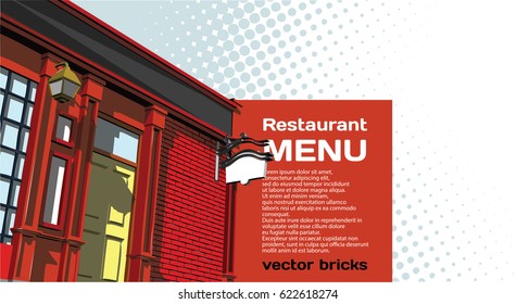 Menu of the vintage restaurant
