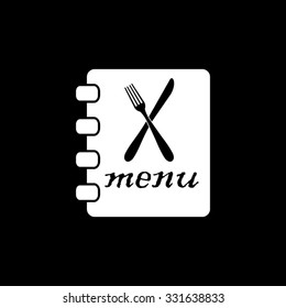 menu - white vector icon