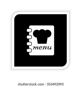 menu -  white vector icon