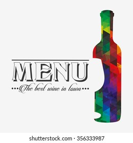 menu wine design, vector illustration eps10 graphic 
