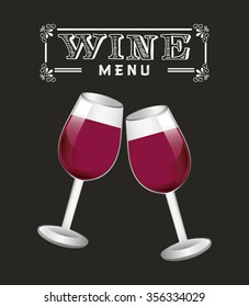 menu wine design, vector illustration eps10 graphic 