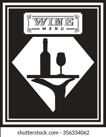 menu wine design, vector illustration eps10 graphic 