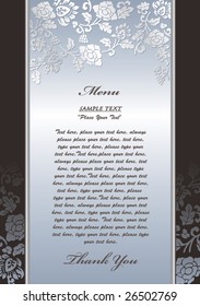 menu,invitation templates set--1