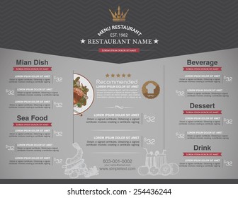 Menus are designed exquisitely beautiful, stylish and easy to use.