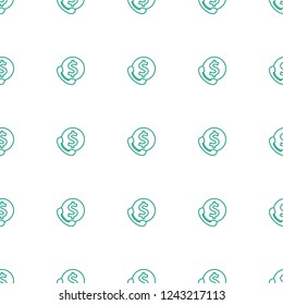 menus pattern repeat seamless on white background. Editable outline menus icons from finance collection. bank support icon for web and mobile.