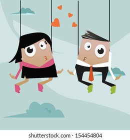 Men&woman with hears