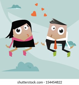 Men&woman with hears