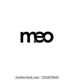 meo initial letter monogram logo design