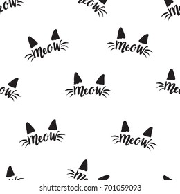 meow cats pattern