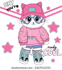 meow cute girls cool fashion