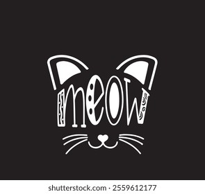 Meow design For Cat Lover 