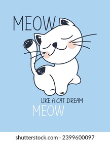 meow, graphic t shirt vector designs and other uses.