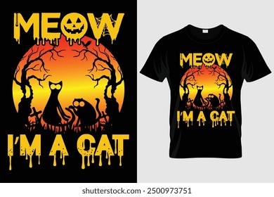 Meow Im a cat Funny T-shirt 