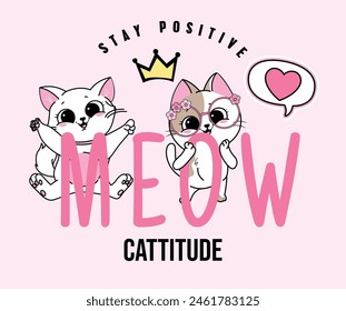 meow love queen cute friends