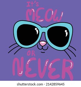 ITS MEOW OR NEVER SUNGLASSES KITTY