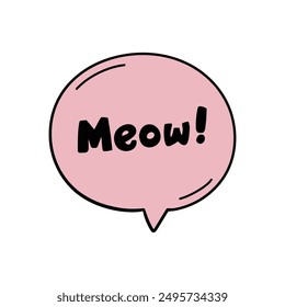 Meow pet dialogue voice icon