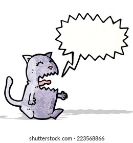 meowing cat cartoon