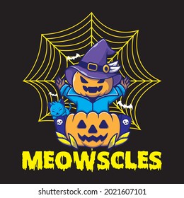 meowscles t shirt design,vector file.