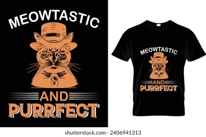 Meowtastic and  purrfect  Paw some with Our Cats and Dogs T-Shirt Design Collection