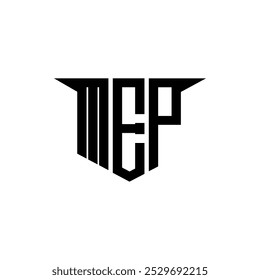 MEP letter logo design with white background in illustrator, vector logo modern alphabet font overlap style, calligraphy designs for logo, Poster, Invitation, etc.