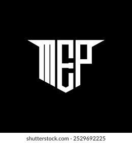 MEP letter logo design with white background in illustrator, vector logo modern alphabet font overlap style, calligraphy designs for logo, Poster, Invitation, etc.